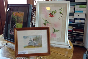 hummingbirds painting