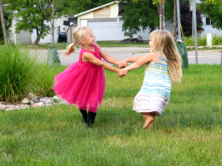 Kids having a great time at the Depot Summer C oncert Series