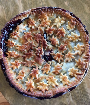 starry night black raspberry pie
